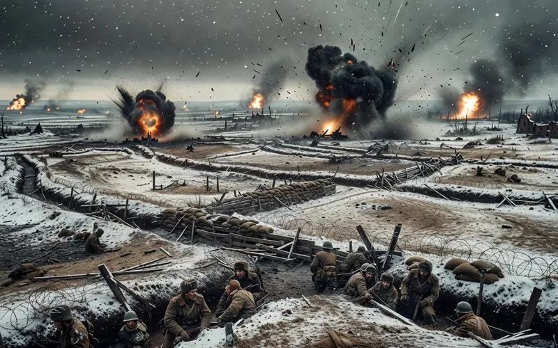 Carte du saillant de Koursk montrant les axes d'attaque allemands et les lignes de defense sovietiques