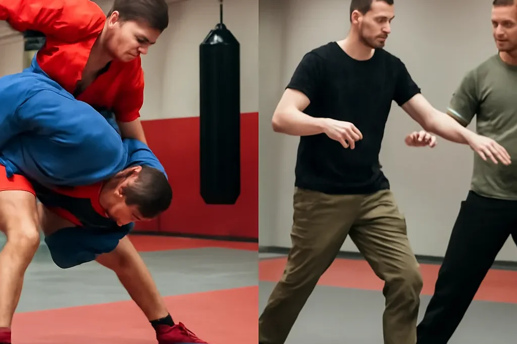 Comparatif visuel Sambo et Systema russe
