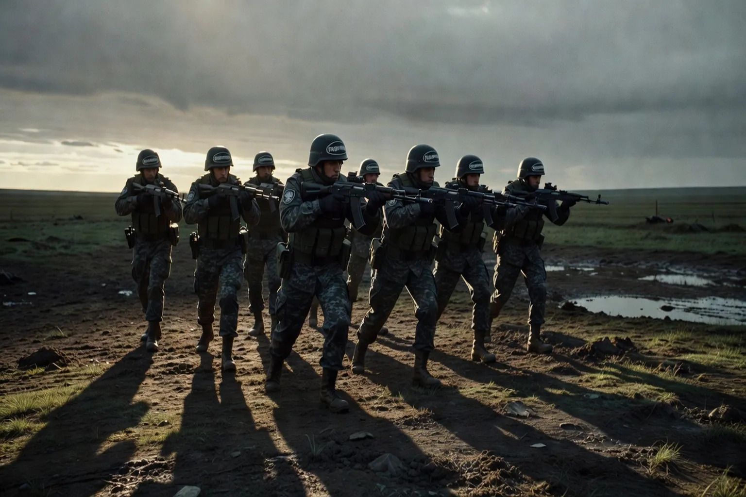 Entraînement tactique de la Rosgvardiya, garde nationale russe