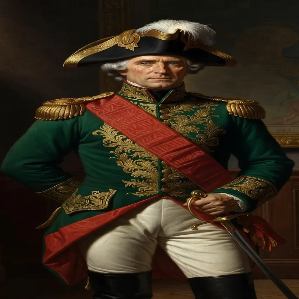 Portrait du généralissime Souvorov en grande tenue militaire, XVIIIe siècle