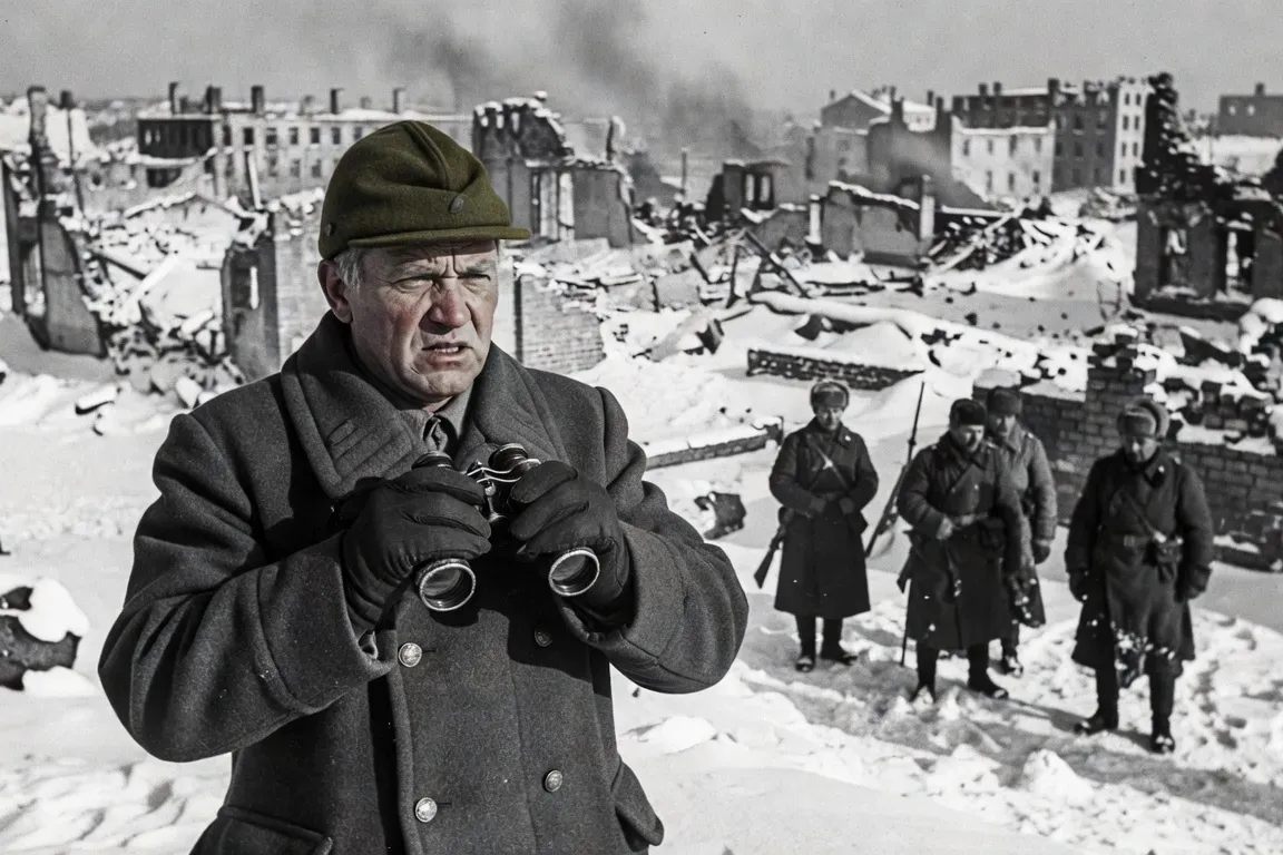 Joukov sur le front lors de la bataille de Stalingrad en 1942-1943