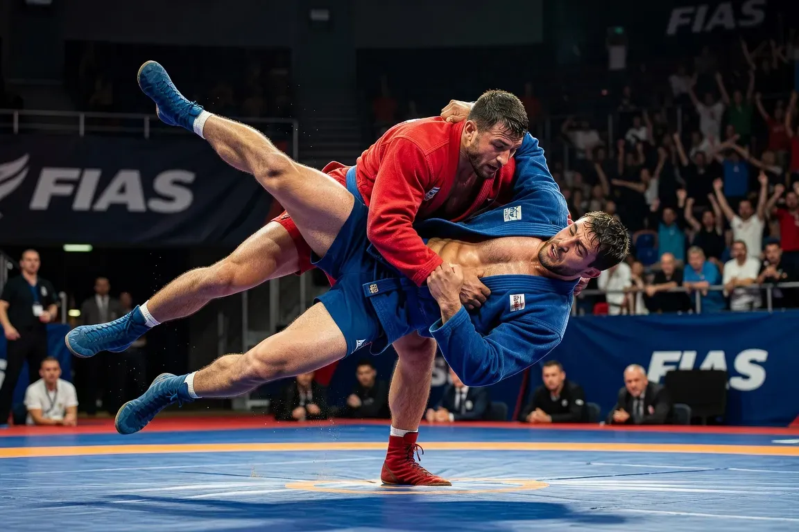 Démonstration de projection de Sambo en compétition fédérale
