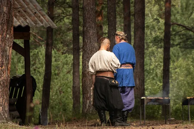 Cosaque symbolisant la tradition de la lutte russe et du combat cosaque