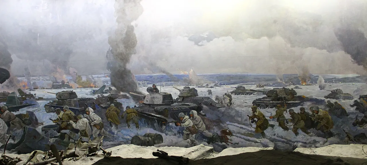 Diorama de bataille historique rappelant les guerres napoleoniennes