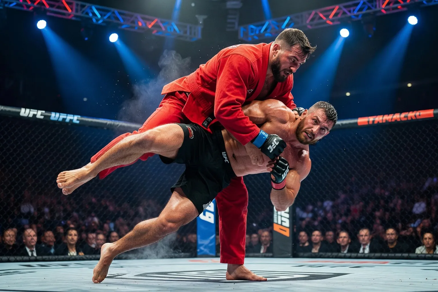 Sambo vs MMA : Khabib Nurmagomedov style, cage UFC