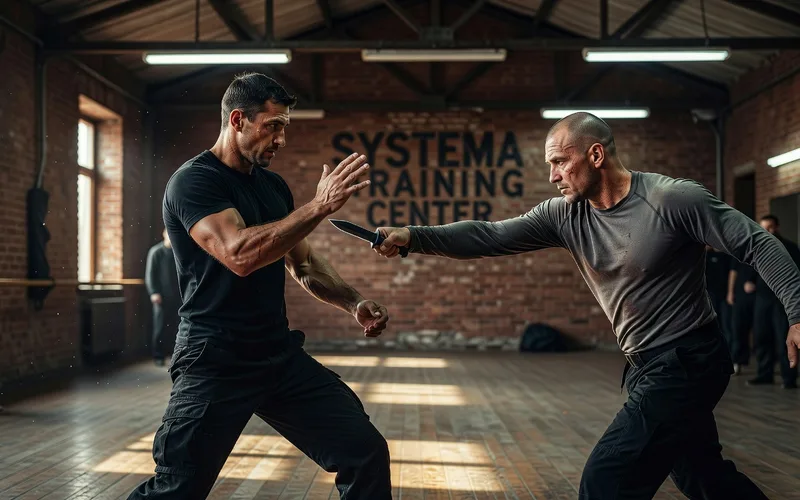 Entrainement de Systema illustrant les principes de relaxation et de mouvement fluide